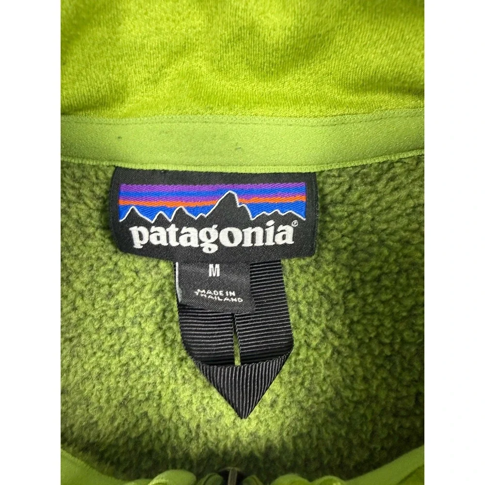 Patagonia Better Sweater Jacket Men Medium Green 1/4 Zip Pullover Fleece Hiking
